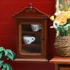 Antique Miniature Wooden Hanging Shelf For Doll House Scene Decoration Easy Assembly Craft Model Project Furniture