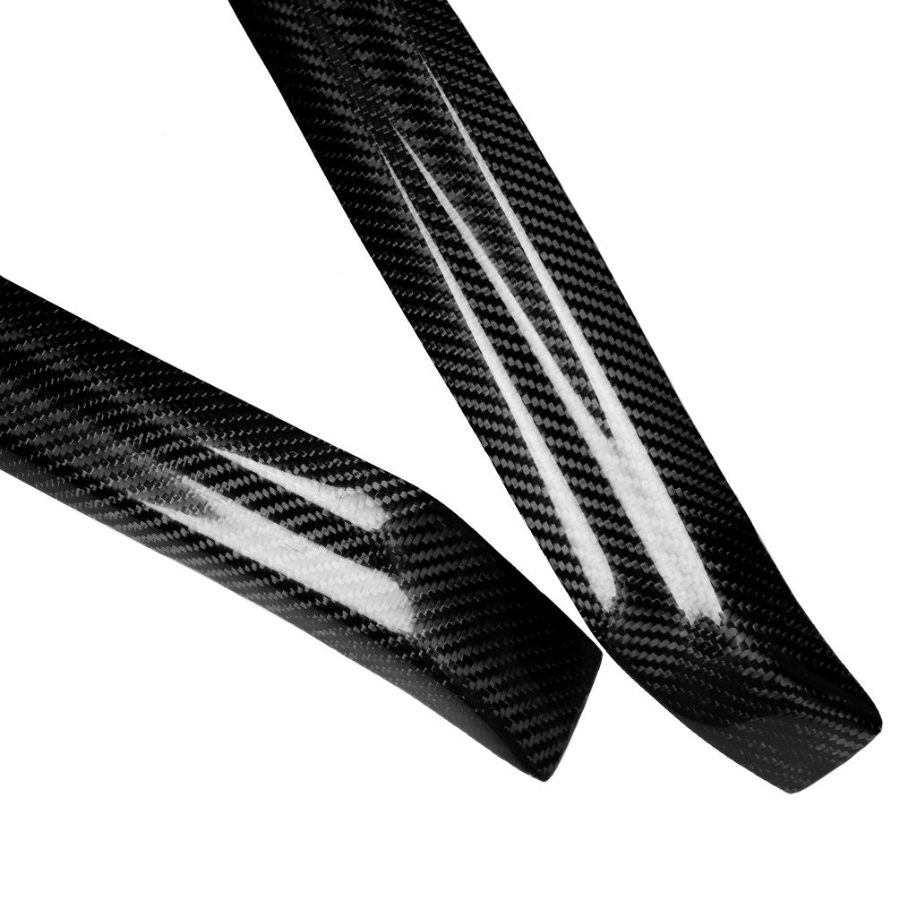 For Mitsubishi Lancer EVO7 8 9th Gen 2003-2007 Real Dry Carbon Fiber Front Headlight Eyelid Eyebrow Cover Panel Car Accessories