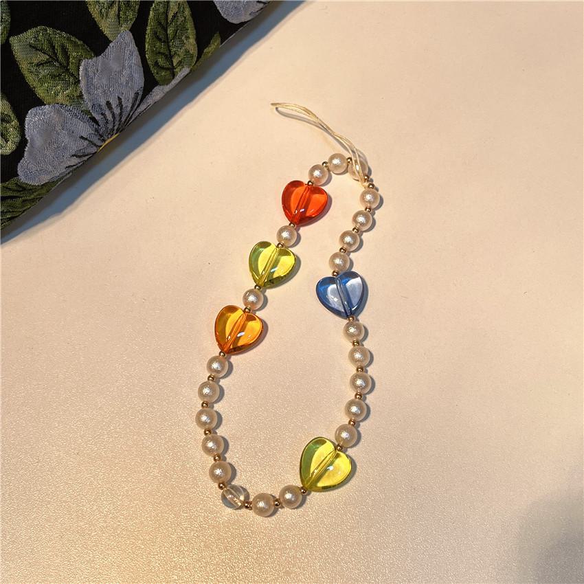 

Сладкий Мишка Любви Жемчужная Цепочка для Телефона - Шнурок против Потери и Падения