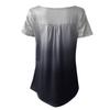 Women Round Neck Print Loose Casual Short Sleeve T-Shirt Tops