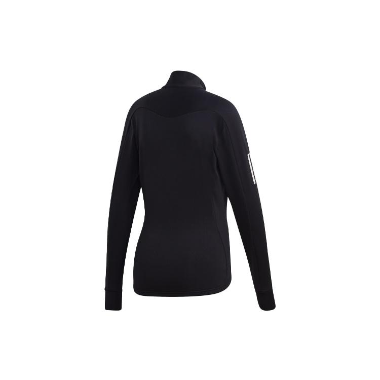 (WMNS) adidas Logo Stripe Printing Running Stand Collar Jacket Black Women's GC6642