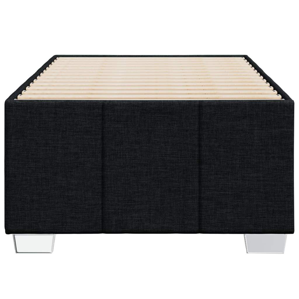 Bed Frame without Mattress Black 80 x 200 cm Fabric