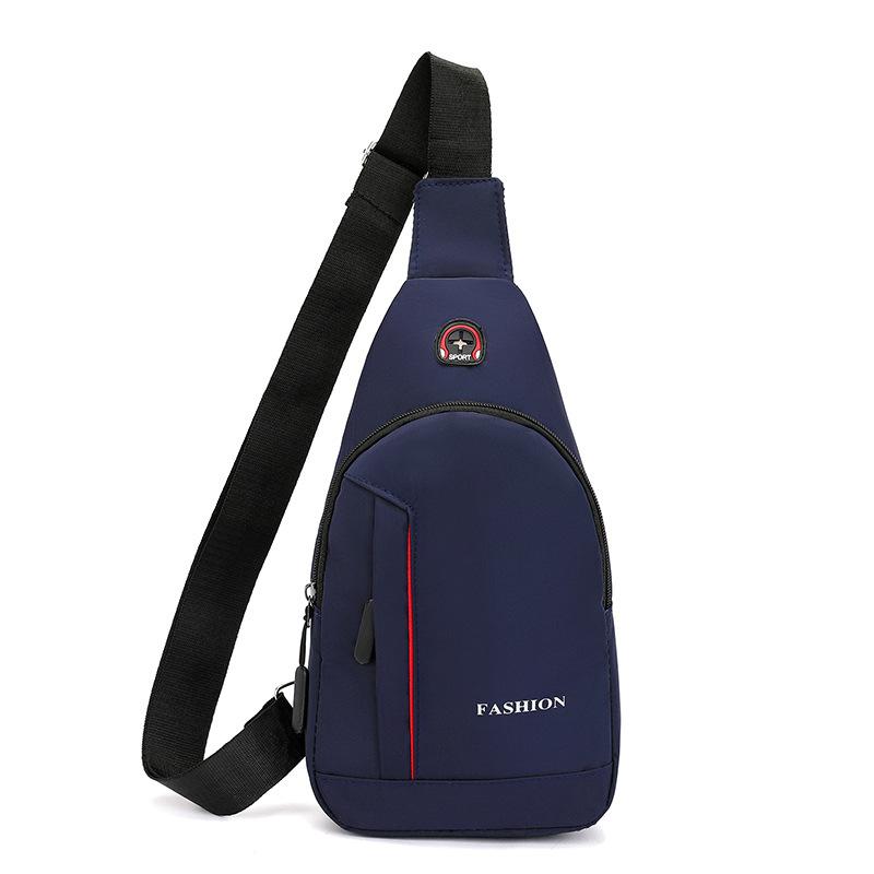 

Нагрудная сумка унисекс, простая сумка для хранения, легкий дорожный маленький рюкзак, сумка через плечо, модные повседневные сумки на одно плечо синий