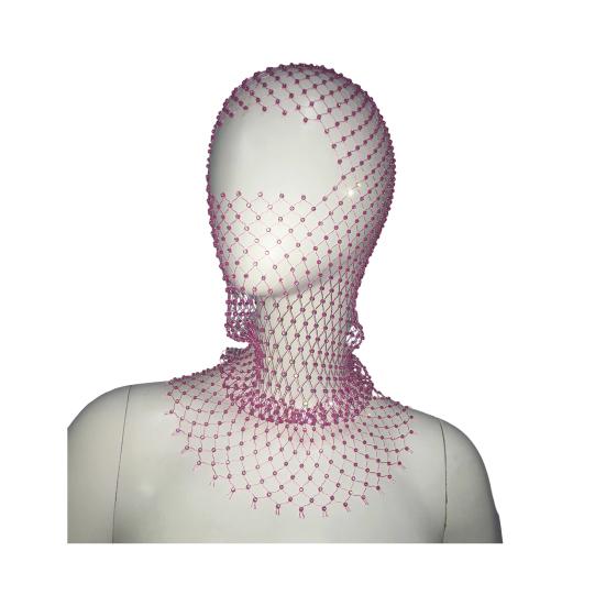 Fishing Net Hat Elastic Sparkling Rhinestones Design Solid Color Headgear Nightclubs Music Festivals Stage Dressing Headwear