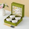 Tulip Ceramic Tableware Set: Includes Bowl, Plate, and Spoon for Housewarming or Wedding Gift.