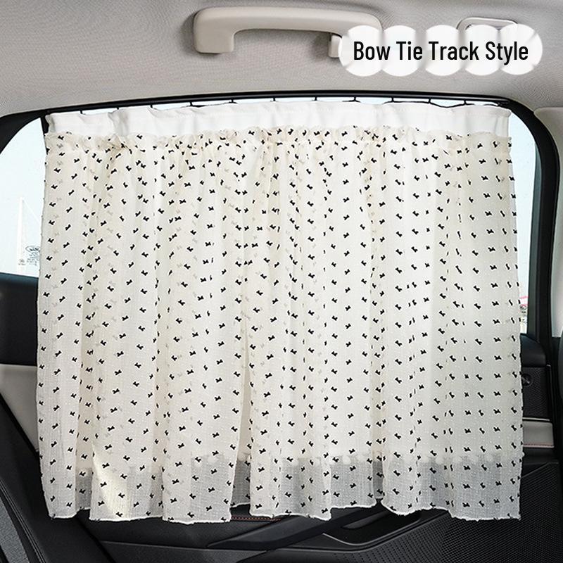 Car Window Blackout Curtains: Sunshade & Heat Insulation, Suction Cup, Rear Seat Baby Privacy Protection.