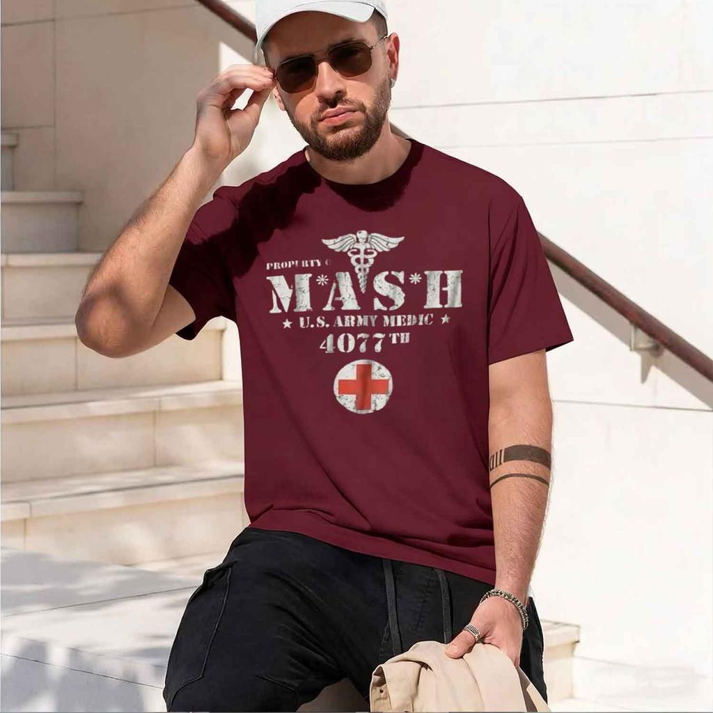 Vintage Mash Tv Show Unisex T Shirt Tee Tshirts Summer TShirt Gift Women Unisex Clothes Novelty Design  New Model