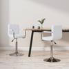Day and Night - Day and Night Swivel Dining Chairs 2 Units White Synthetic Leather