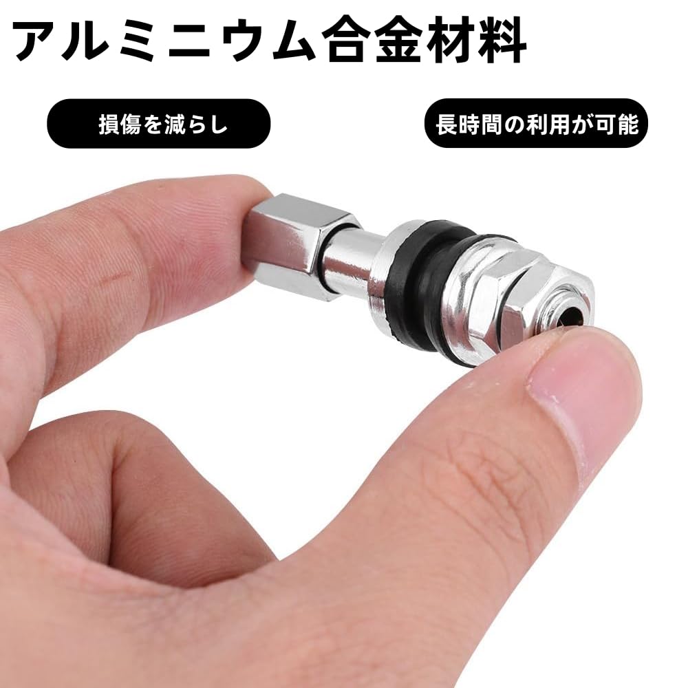 Inside Valve for Wheels, 12 Pieces, Universal Diameter 0.5 Inch (14 Mm), Total Length