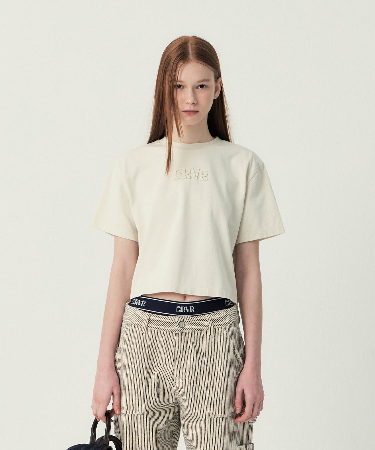 Grove Grvr Applique T-Shirt (Ivory) Ivory/F