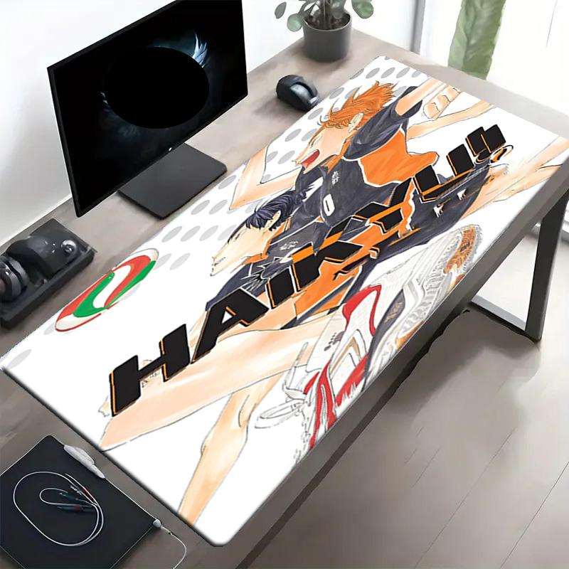 Haikyu Print Mouse Pad, Anti‑Slip Desktop keyboard Mat, for PC Laptop Gaming Working Daily Use, Cool Festival Surprise Gift