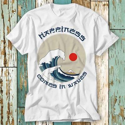 Kanagawa Hokusai Japanisches T-Shirt Herren Trainingsanzug Sommer Lässig Pullover Rundhals Sportbekleidung Oberteil Mode Atmungsaktiv Streetwear