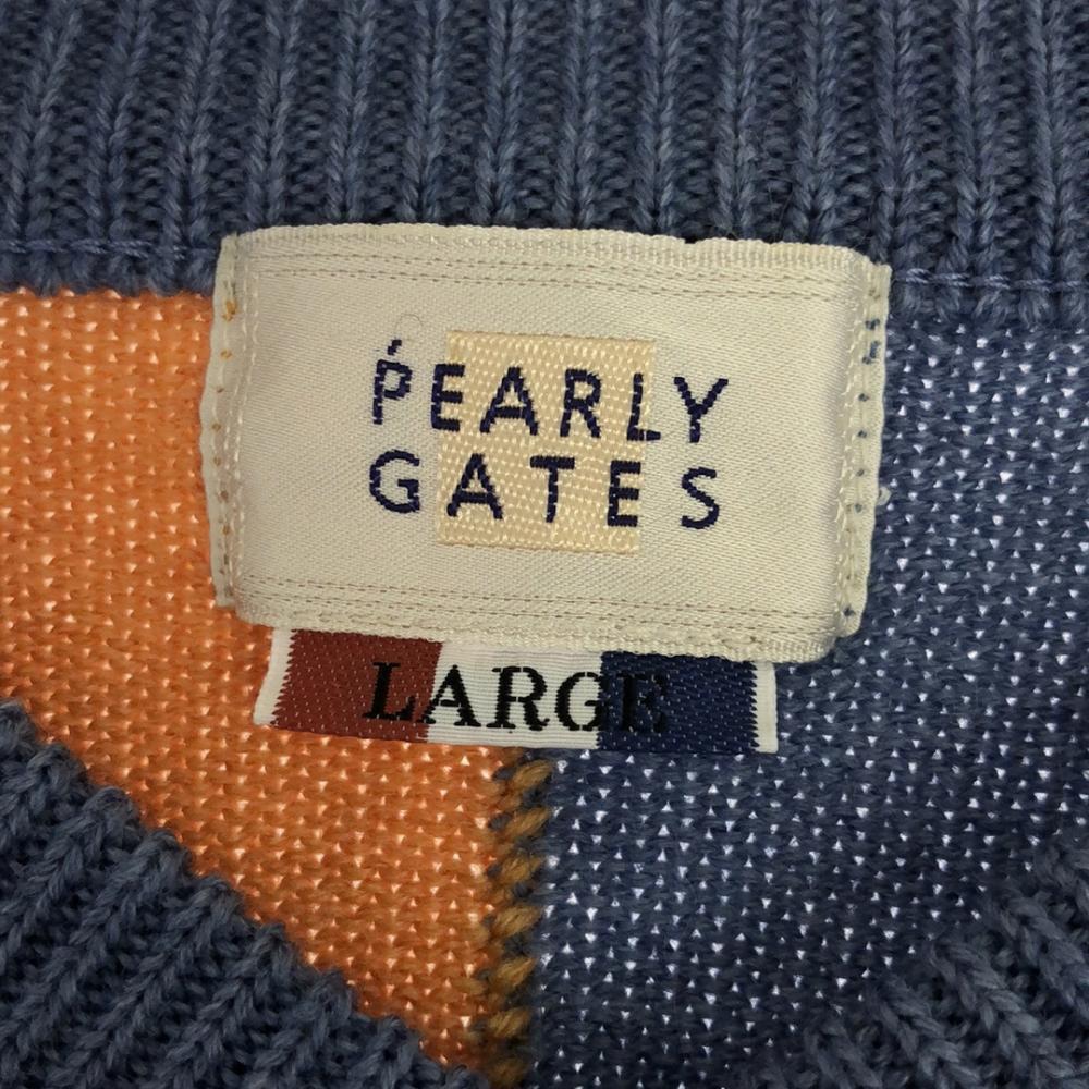 PEARLY GATES 90s Made in Japan Wool Old golf Long sleeve sweater L knit Men's Used