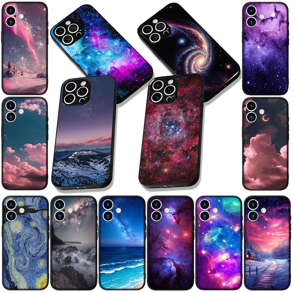 Star Universe Galaxy Sky Casing Phone Cover for Samsung Galaxy S25 S24 S23 FE Plus Ultra S7 Edge A16 A15 5G s25+ Soft Case