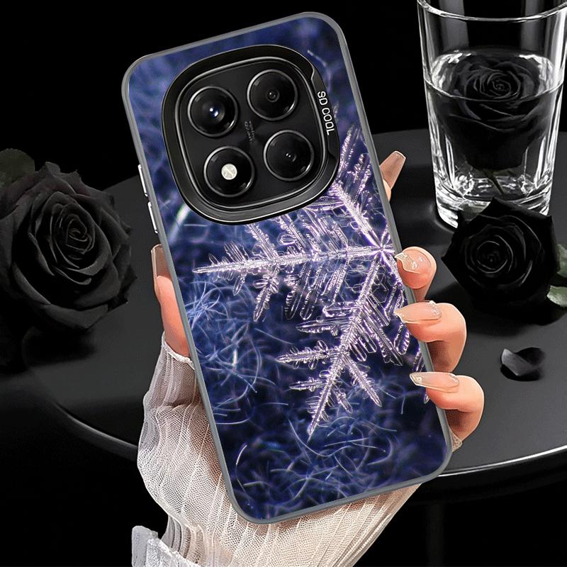 Snow Snowflake Winter Cold Shockproof Phone Case for Xiaomi Redmi Note 15 14 13 12 Pro Plus 11 11S 11T 5G Cover Anti Fall Fundas