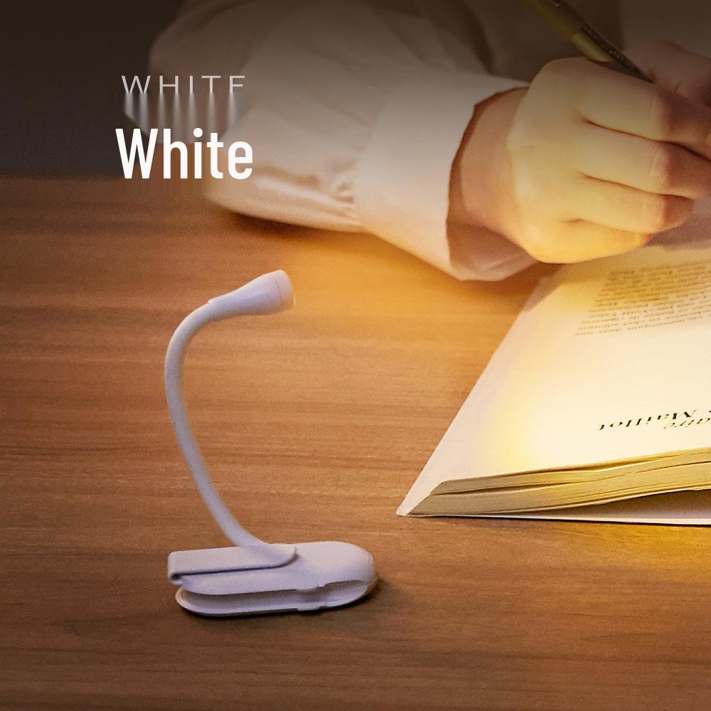 Compact USB Rechargeable LED Desk Lamp - Eye-Friendly Reading Light & Student Gift