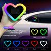 Car Heart-shaped Lights Solar-powered Decorative Lights Colorful LED Warning Lights Triangular Window and Rear Window Decorat