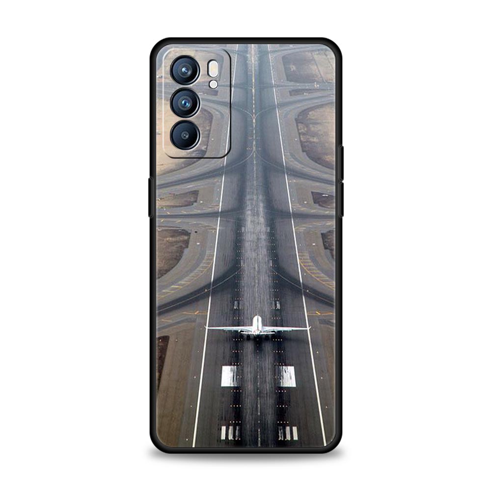 Travel-Nspired Airplane Route Phone Case For Oppo A17 A31 A54 A57 A78 A79 A98 Find X5 X6 Reno 6 7 8 10 11 12 13 F Pro Soft TPU