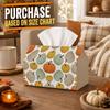 1pc Botanical Harvest Tissue Box - Pumpkin Squash Crop Field Napkin Storage Box, Suitable for Rolls/facial Tissues/single Sheets,available for Fall Ho