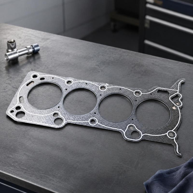 Engine Head Gasket MN195370 for 4A9‑Series, Replacement with Four Large Openings & Multiple Smaller Perimeter & Internal Passages for Repair Work