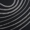 5/7/9/MM Men Choker Cool Heavy Link Stainless Steel Necklace Metal Collar Cuban Chain