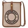 Micro Logo Pattern Multiple Card Slots Cotton And Calfskin Shoulder Bag Women Shoulder Bag Deep-Beige 81214571