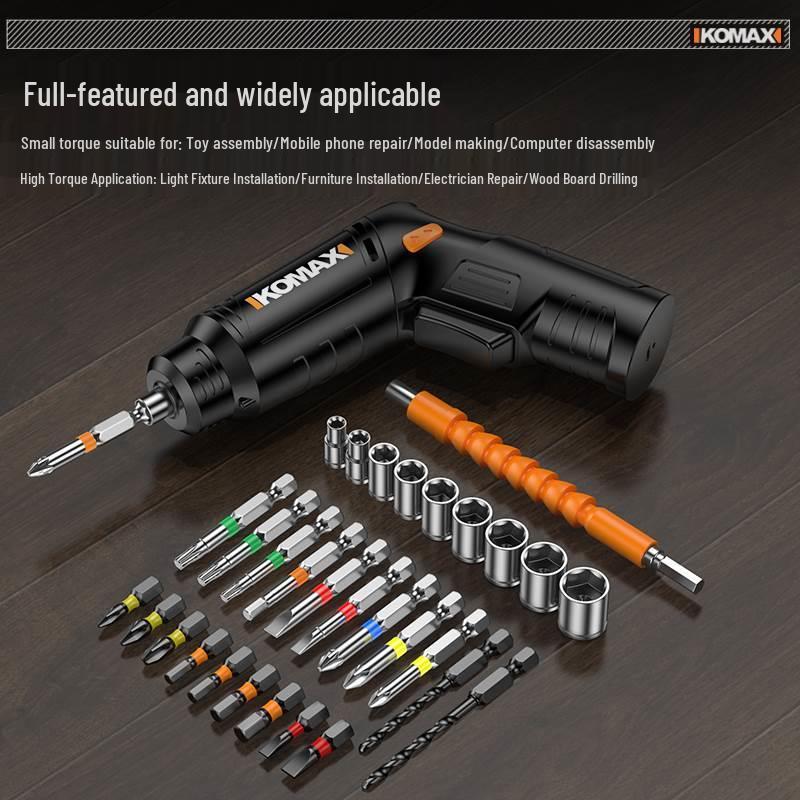 Rechargeable Mini Electric Screwdriver: Portable, Fully Automatic Hand Drill for Home Use