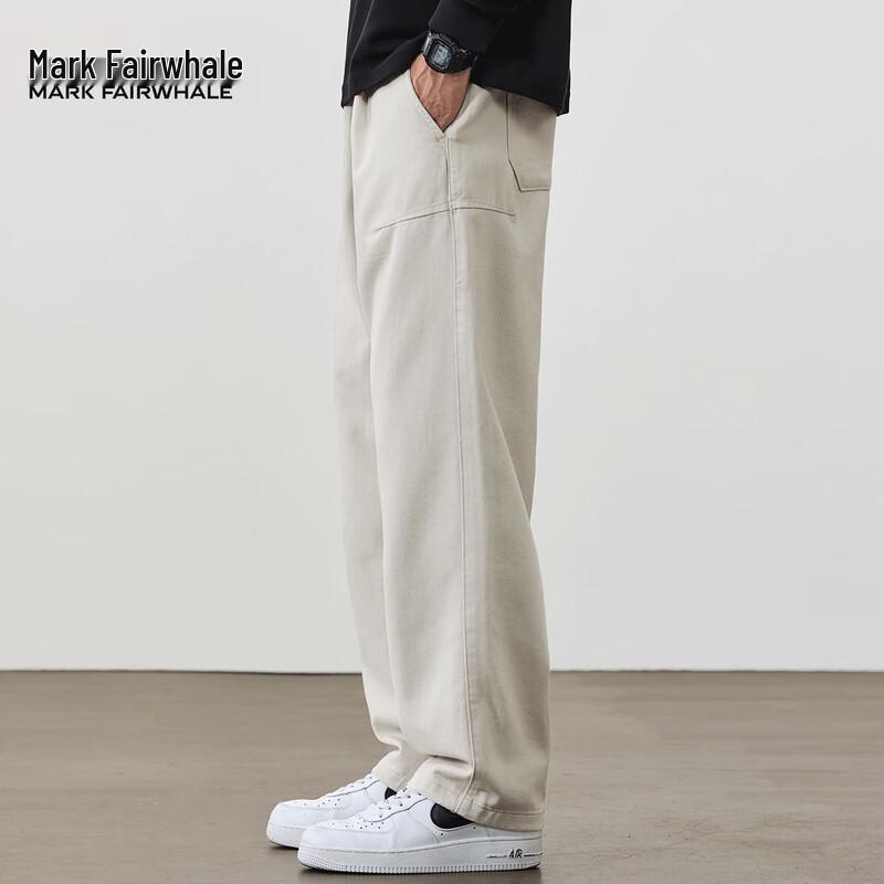 Mark Fairwhale Men's Soft Casual Straight-Leg Pants