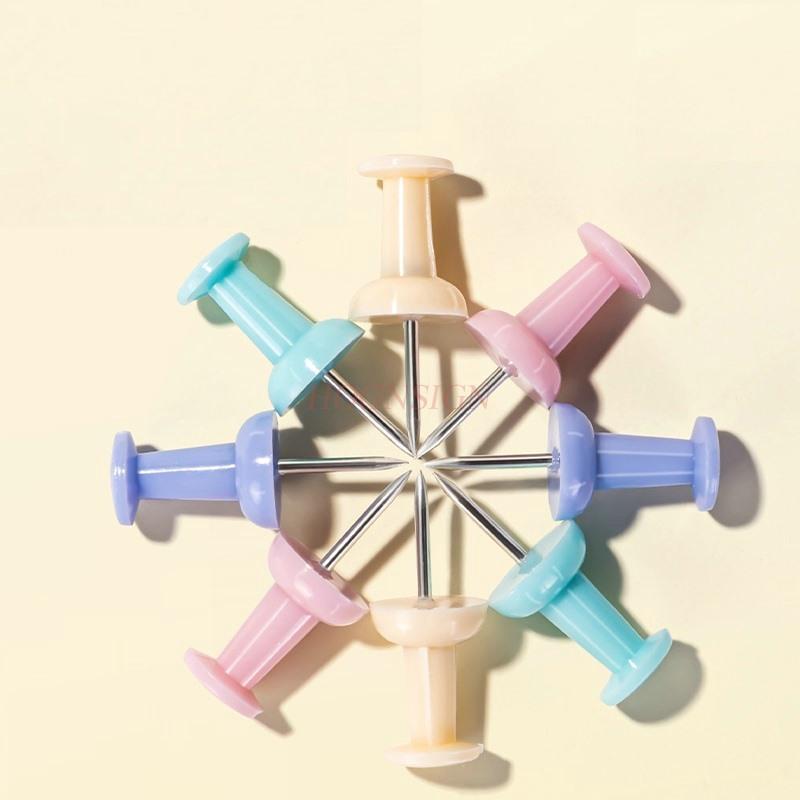 

80pcs Color H-shaped nail, press nail, art nail, pin, photo, wall soft wood board fixed, non rusting pin China Mainland
