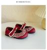Girls' small leather shoes 2025 spring and autumn new Xiaoxiangfeng little girl princess shoes soft-soled Doudou shoes baby single shoes trend