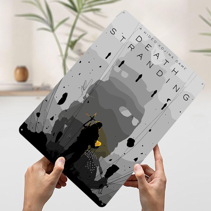 

Death Stranding Game Art Tin Plaque Poster Customized Wall Art Retro Vintage Metal Signs for Man Cave Room Ornaments Wand Deko 7.9x11.8In(20x30cm)
