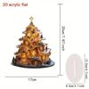 2D Acrylic Christmas Ornament for Holiday Tabletop Decor, Festive Home