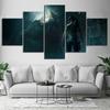 5 Piece Tomb Raider Video Games Poster HD Wall Pictures Lara Croft Poster Pictures Canvas Paintings Wall Art for Home Decor No Frame