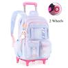 School Rolling backpack Bags school wheeled backpack for girls  kids School trolley bag for girls school bag wheels for girls