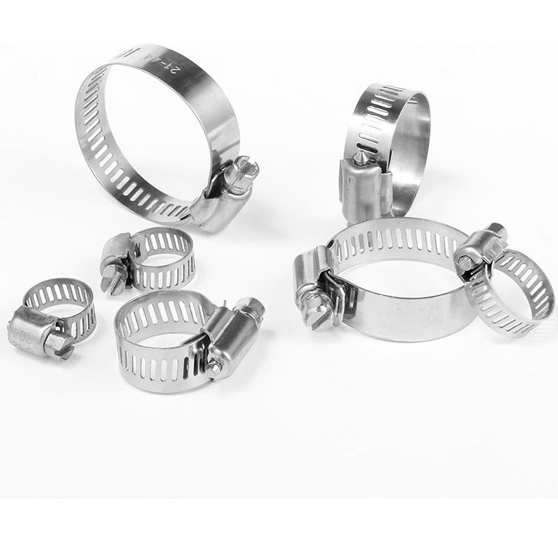 19-29mm Adjustable Stainless Steel Hose Clamp Set - 20pcs