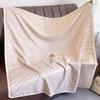Fashion Luxury 90*90cm Square Women Silk Scarf Stripe Print Design Hijabs Female Neckerchief Scarves Wrap Headband Bandana