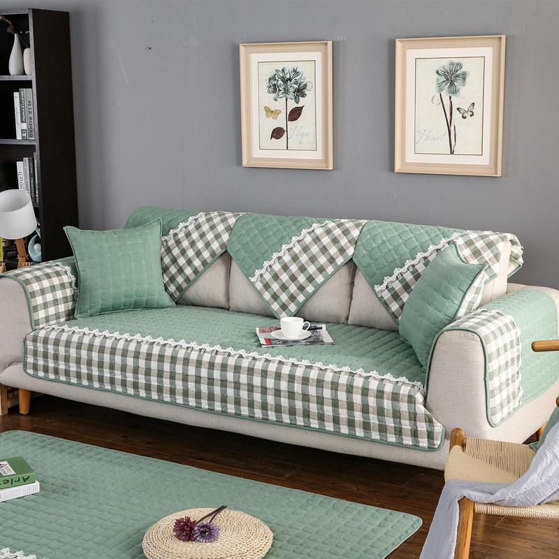 Washed Cotton Combination Sofa Cushion Simple Modern Non-Slip Seat Cover Cover Four Seasons Universal