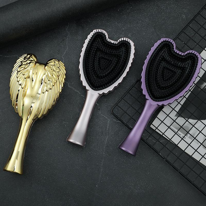 1pc Mini Detangling Hair Brush Handle Magic Anti-static Tangle Angel Hairbrush Comb Massage Comb Salon Hairdressing Styling Tool