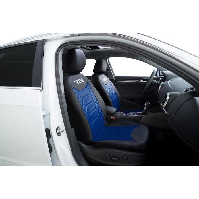 Housses de siège - sparco - bk - polyester 100% - universel - compatible airbags