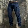 New Style Spring-autumn Men's Tactical Outdoor Pants - Men's Casual Plaid Striped Multi-pocket Work Pants
