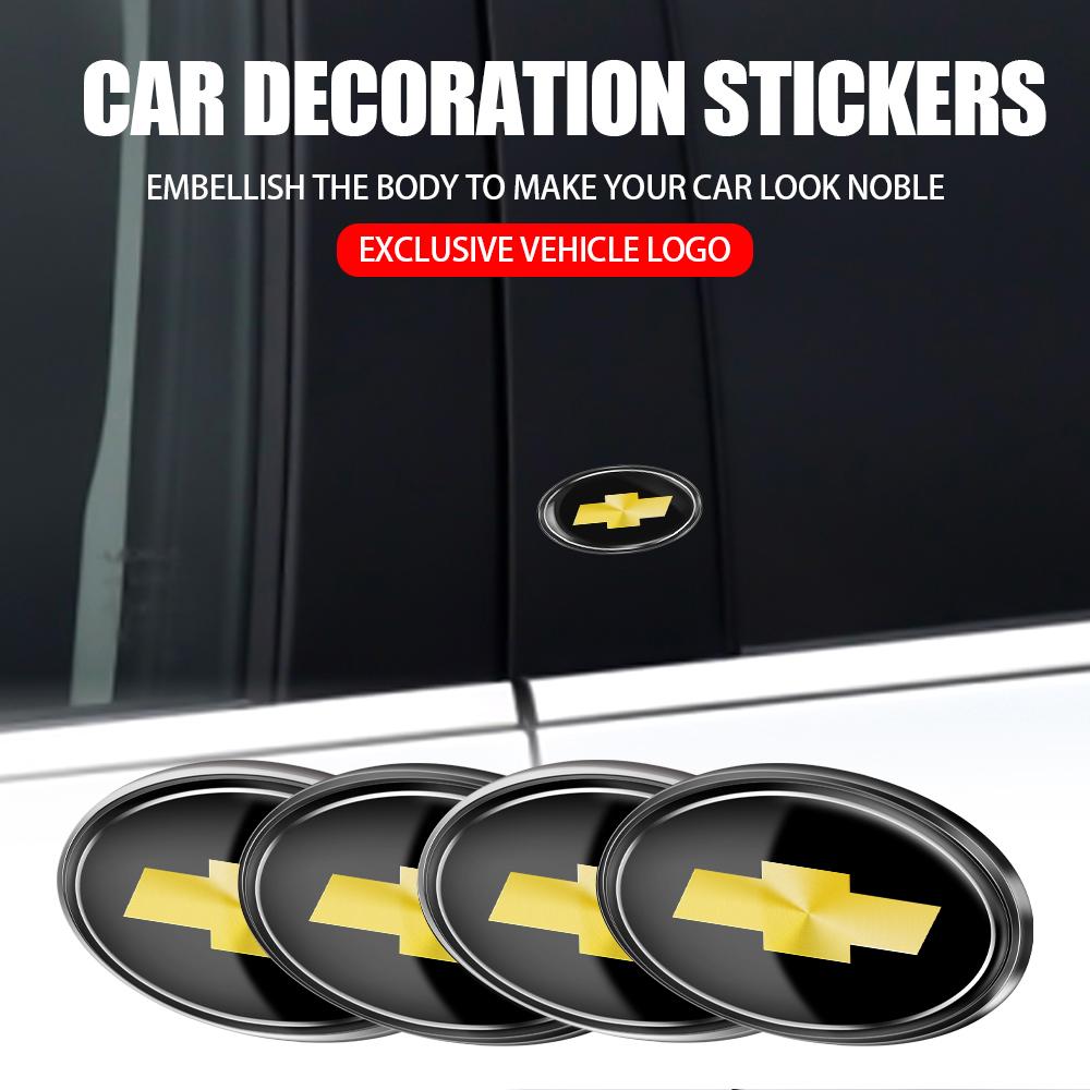 1 szt. Akcesoria samochodowe Aluminiowy emblemat drzwi samochodu Naklejki z logo bagażnika Dla Chevrolet Cruze Captiva Sonic Spark Onix Aveo Orlando Sail