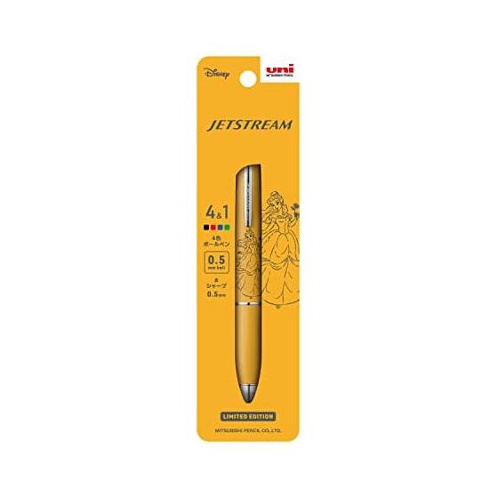 Mitsubishi Pencil Multi-Function Pen Jet Stream 4&1 0.5 Limited Disney Bell BE Yellow MSXE516D5PBEY