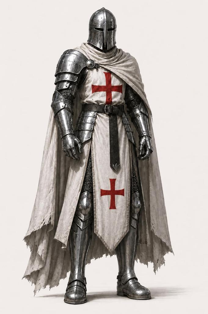Crusader Warrior Armor Suit Handmade Steel Knight Costume for LARP Reenactment
