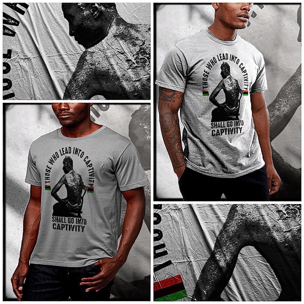 История Чернокожих Маркус Гарви, Нэт Тёрнер, меланизированное рабство плен Унисекс Футболка L