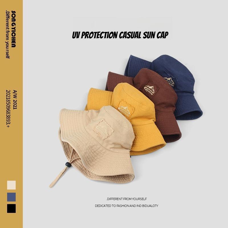 1Pc Summer Wide Large Brim Women Fisherman Hat Outdoor Uv Protection Casual Hiking Lightweight And Multifunctional Bucket Hats