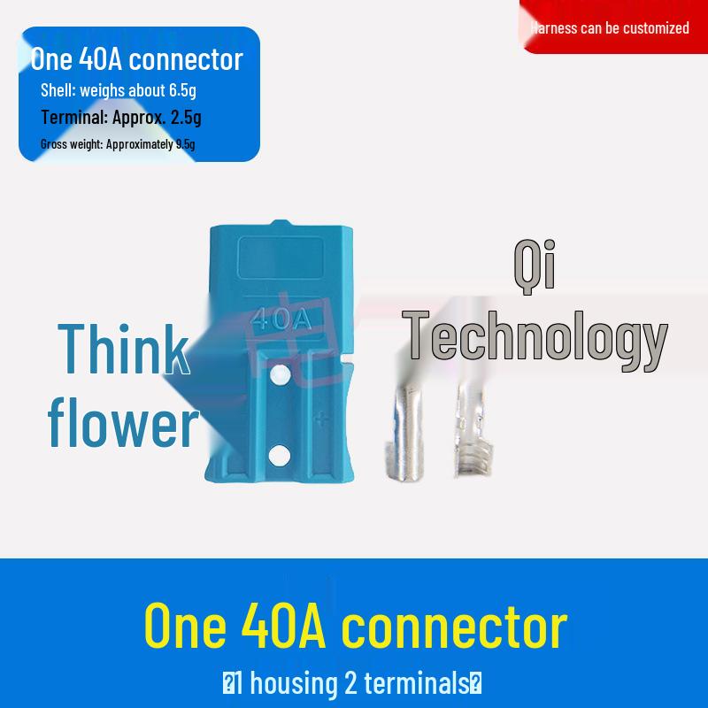 Anderson Electric Forklift Battery Charging Connector Plug for 50A, 80A, 120A, 175A, and 350A.