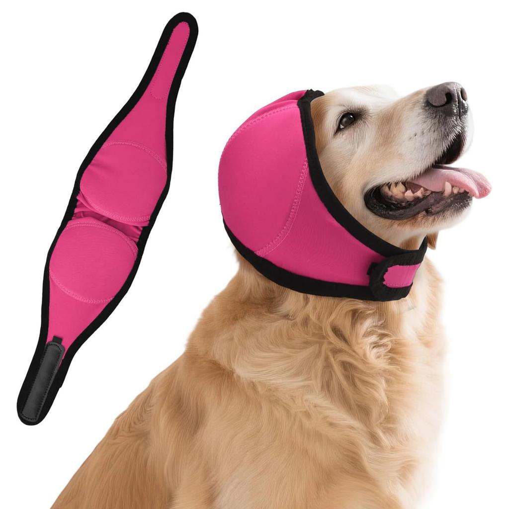 Noise Protection Dog Earmuffs Comfortable Quiet Head Ear Covers Waterproof Shock Proof for Blocking Calming Winter Bathing Dryin