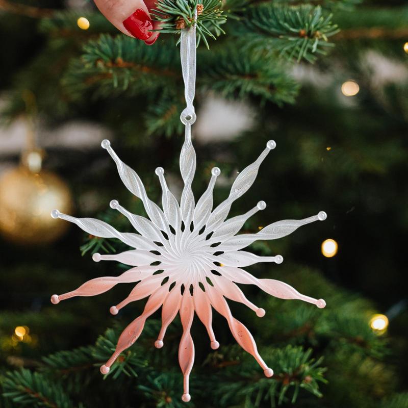 Transparente Schneeflocken Ballettmädchen Elch Anhänger Ornamente Hängende Verzierungen Zubehör Weihnachtsgeschenke Weihnachtsbaumdekor Anhänger