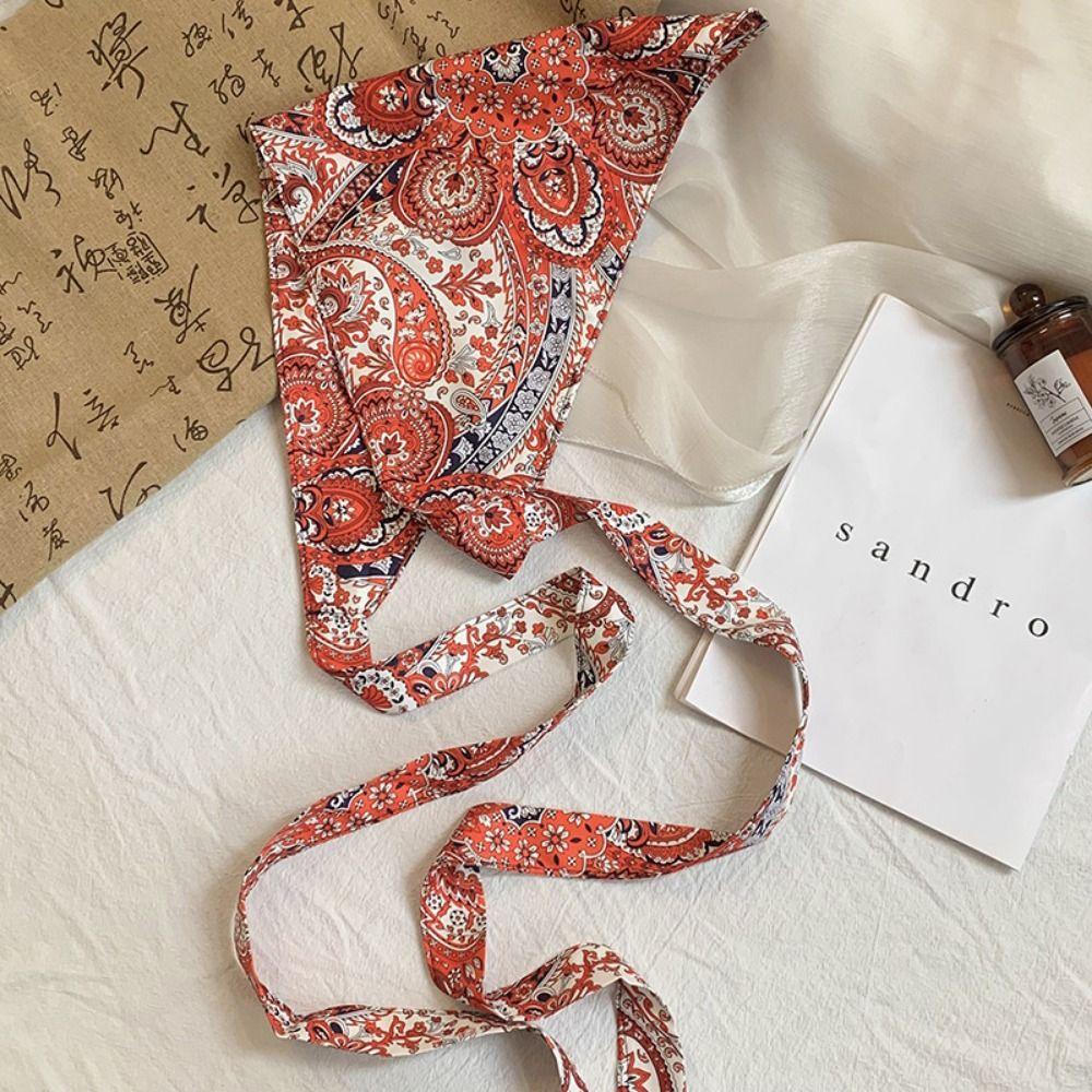 Ethnic Style Triangular Scarf Multicolor Belt Fashion Waist Seal  Women