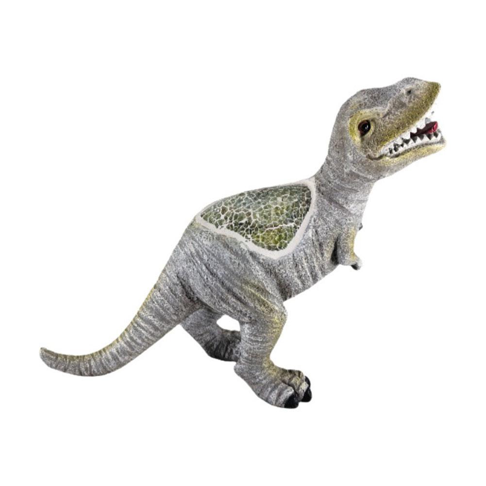 Всепогодная смоляная солнечная статуя динозавра со светом для сада, лужайки, балкона, с энергоэффективной светодиодной подсветкой China Mainland